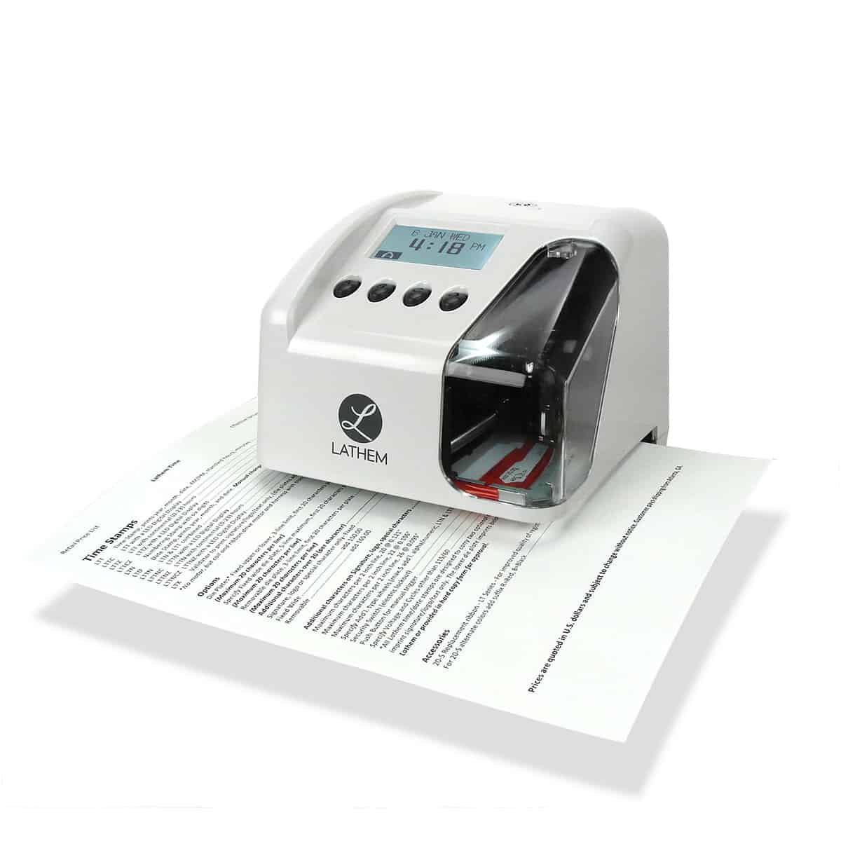 Lathem LT5000 Electronic Time Date Stamp